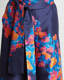 Tanya Taylor Silk Twill Tilda Pant | self tie belt sash detail view