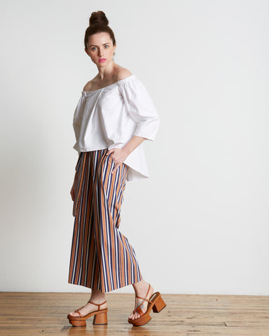 Tanya Taylor Tilda Pant in Sahara Stripe