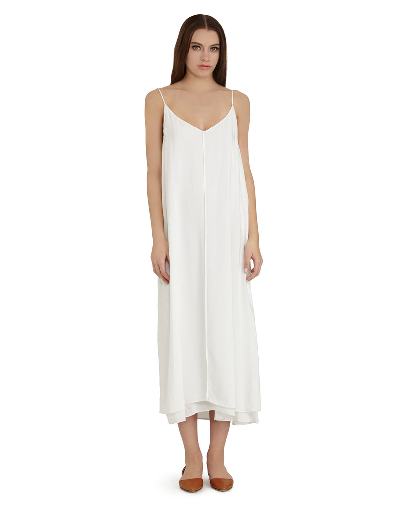 ivory cami dress Nili Lotan Women's Cami Silk Gown Ivory, XL