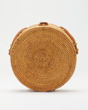 310 LUNA Round Crossbody Bag in Natural | back view