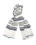 Lemlem Rucha Beehive Scarf in Navy