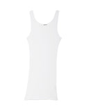  Double U Ribbed Knit Tank Top in white by LAmade