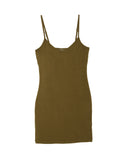 LAmade V Neck Slip Dress | Military Green