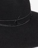 Drake Hat in Black by Gigi Burris Millinery | detail view