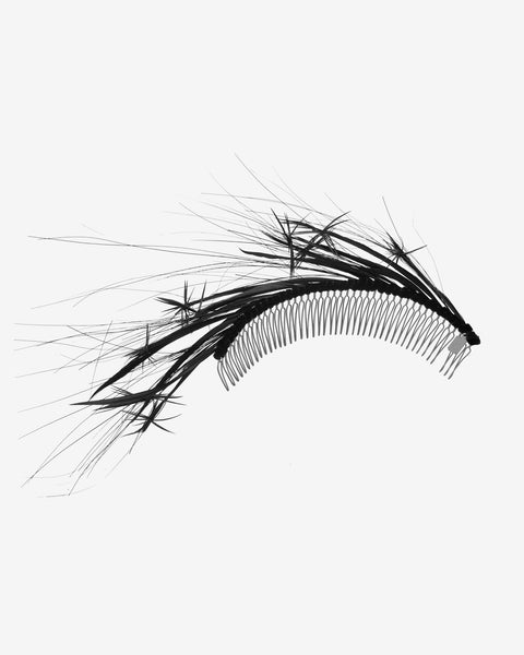Gigi Burris Millinery | Lyra Cascade Comb in Black