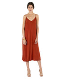 VOZ | Double Layer Cami Dress | Desert Apricot