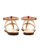 Isapera | Azalea Sandal in Red | back view