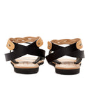 Isapera Fokos Sandals in Black | back view