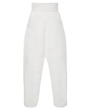 PAPER London Noix Pants in Ivory White | front view