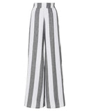 PAPER London Striped Wide Leg Kelly Trousers | front view