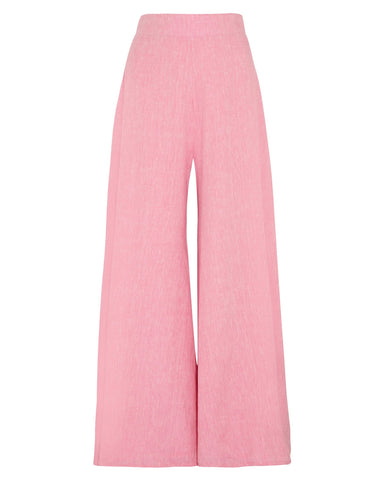 PAPER London | Wide Leg Kelly Trousers in Pink Melange