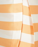 Bonpoint Skirt in Cantaloupe Stripe by PAPER London | detail view
