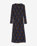 Rachel Comey Surveillance Silk Dress in Waning Moon Pattern