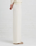 Ryan Roche Wide-leg Silk Trousers in Ivory | Made in New York