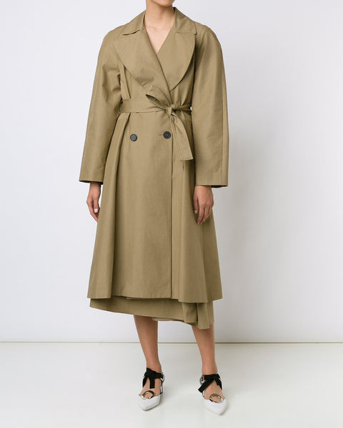 TOME Embroidered Tailored Trench Coat | Made in New York