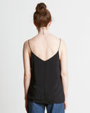 VOZ | Double Layer Cami in Black | back view