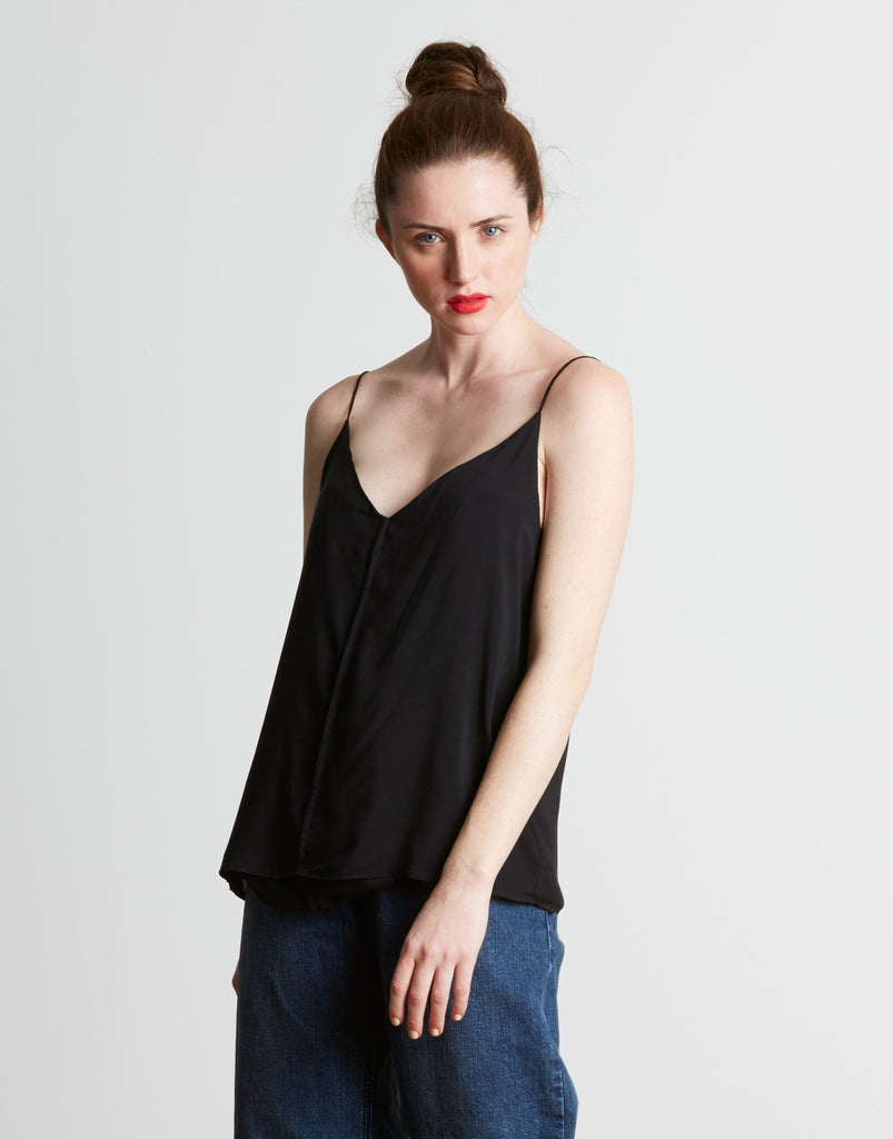 Women's Two Way Basic Cami in Black