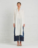 Voz Wrap Wool Top in Ivory | made in NY